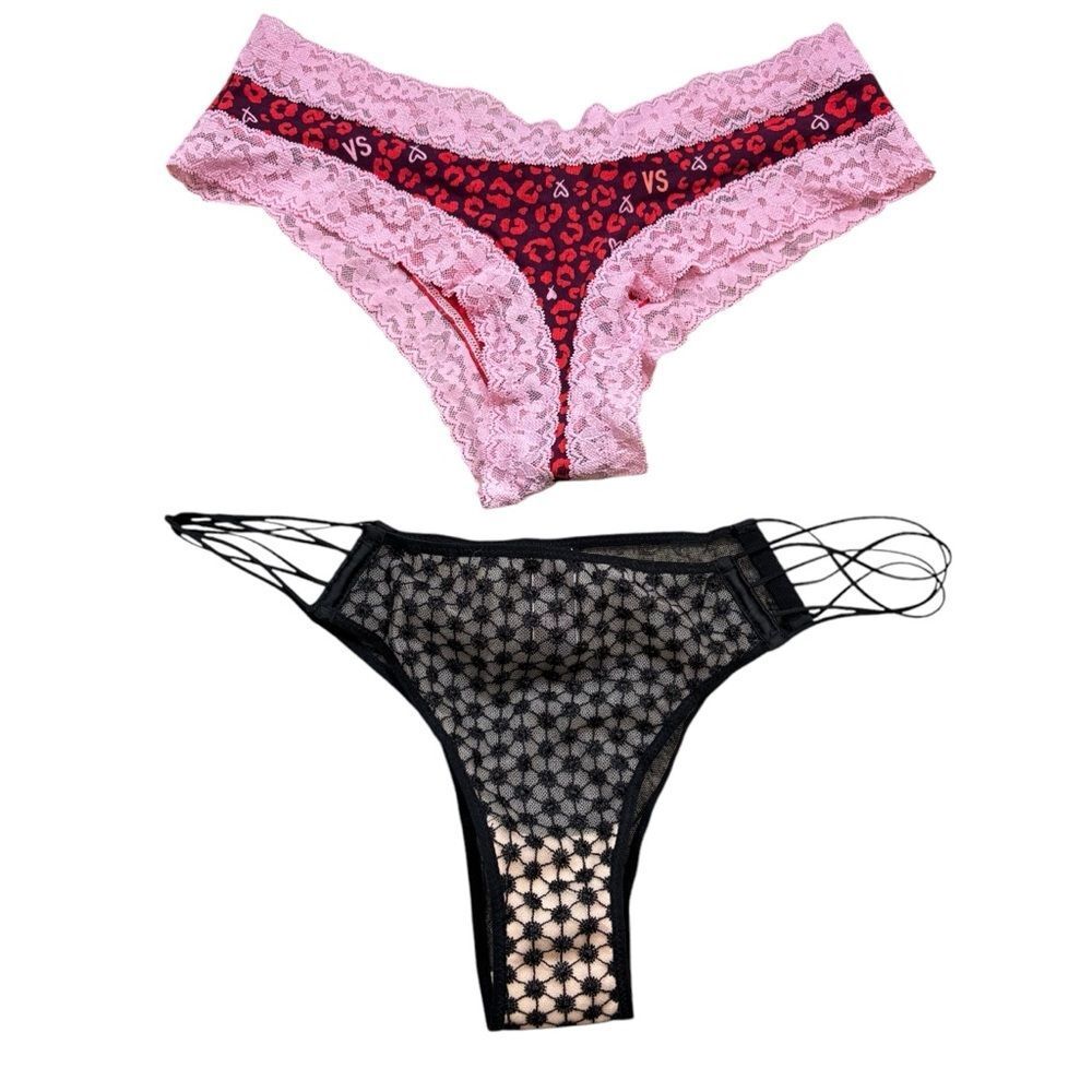 Two Pairs Ladies Victoria’s Secret Panties Size Medium